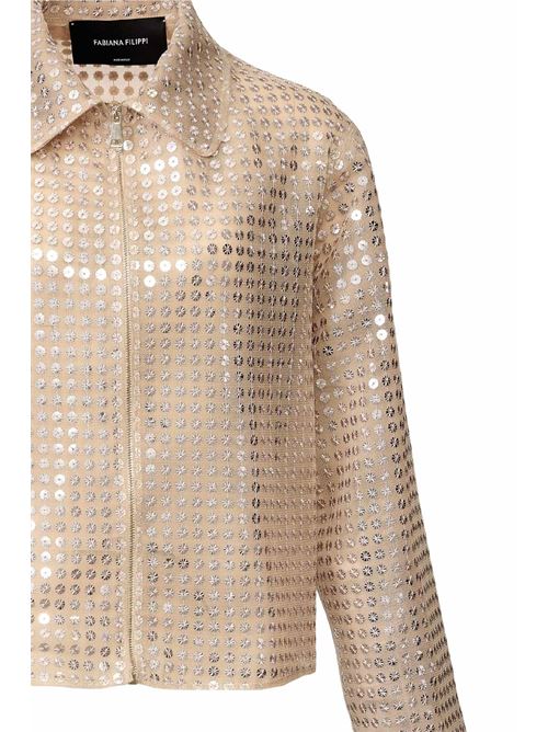 boxy jacket with applications FABIANA FILIPPI | GCD266F208L791VR1